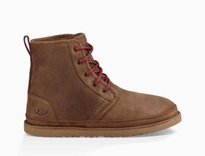 UGG Harkley Weather Mens Classic Boots Grizzly/ Brown - AU 509TU